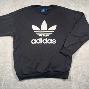 Adidas‎ Originals Black Crewneck Sweatshirt Adult Small Unisex Pockets